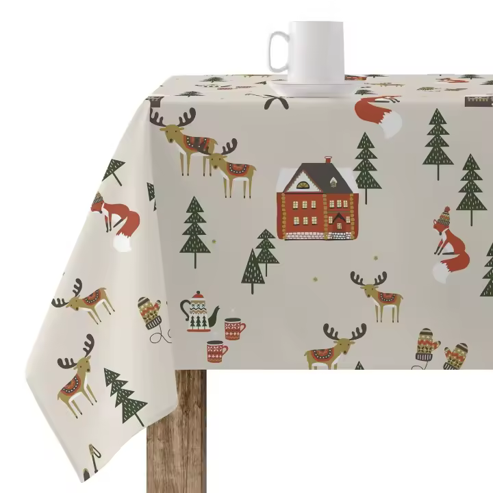 BL Belum Mantel Resinado Antimanchas Merry Christmas 38 Impermeable para Uso Exterior - 1