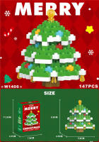 Mini Bloques De Construcción Santa Claus Modelo De Navidad Bloques Micro Decoración De Pudín De Nieve Regalo Para Niños Juguete De Puzzle De Artesanía - details 5