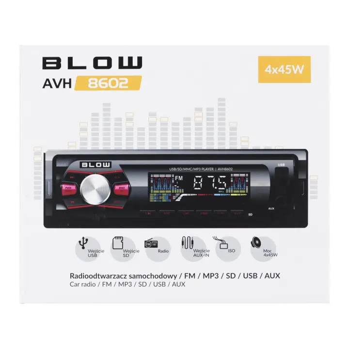 Blow - Radio para Coche AVH-8602 con Reproductor MP3/USB/SD/MMC - 1
