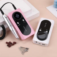 Máquina De Uñas Eléctrica Recargable 45000RPM Con Conector USB Set De Perforación Para Esmalte Remover Y Manicura a Bajo Ruido Colores Disponibles: Blanco / Rosa / Brillante - details 13