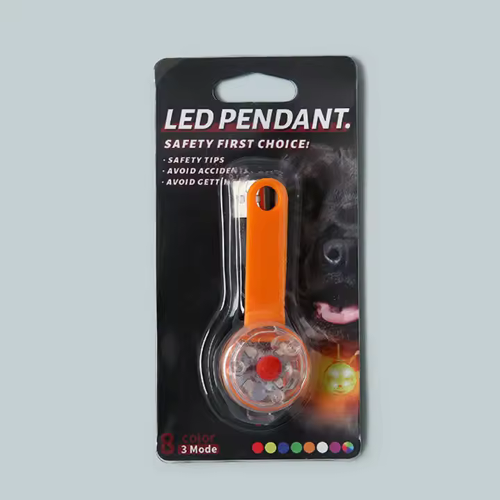 Collar Para Perros Con Pendón Antipérdida LED Impermeable Recargable Luz Fluorescente Para Seguridad Nocturna Accesorio Para Mascotas - 1