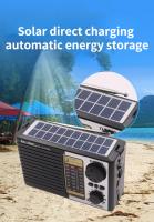 Radio Portátil FM AM SW Con Altavoz Bluetooth Inalámbrico Luz De Escenario LED MP3 Player Sensibilidad Alta Banda Completa Solar Emergencia - details 4
