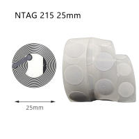 Etiquetas NFC Adhesivas Ntag213 Ntag215 13.56 MHZ 540 Bytes Para Teléfonos NFC Etiquetas RFID Autocolantes De Control De Acceso - details 1