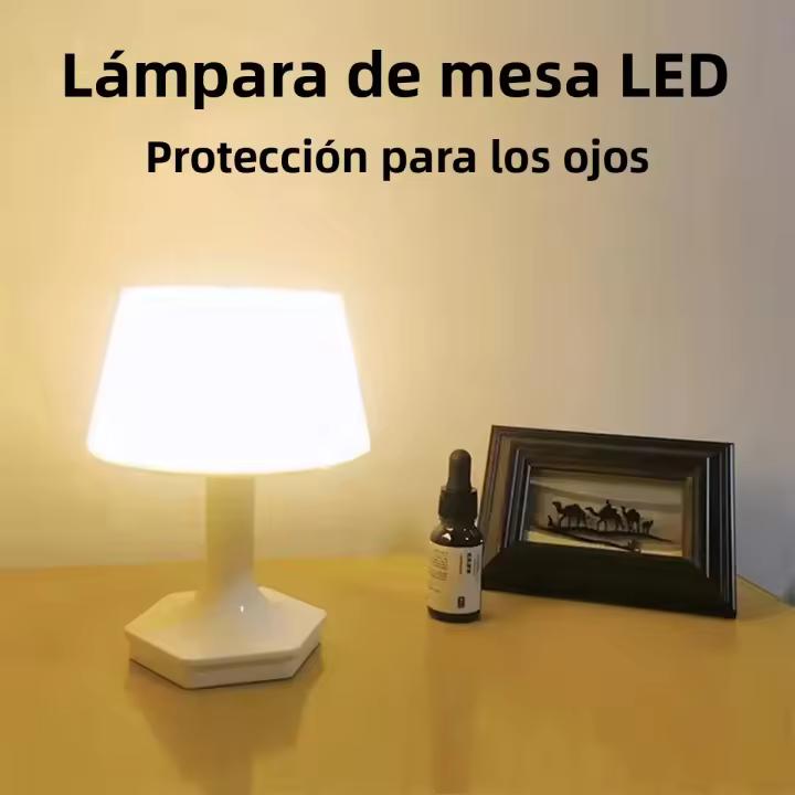 Lámpara De Mesa LED Protección Ocular Para Dormitorio Y Estudio Decoración Luz De Noche USB Plug-in Moderna ABS Dimmable - 1