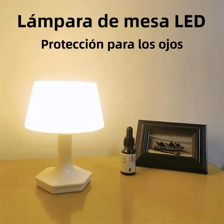 Lámpara De Mesa LED Protección Ocular Para Dormitorio Y Estudio Decoración Luz De Noche USB Plug-in Moderna ABS Dimmable - 1