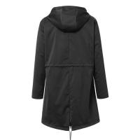 Chaqueta De Lluvia Para Mujer Ligera Impermeable Estilo Trench Con Cordón Ideal Para Caminatas Casuales Al Aire Libre - details 12
