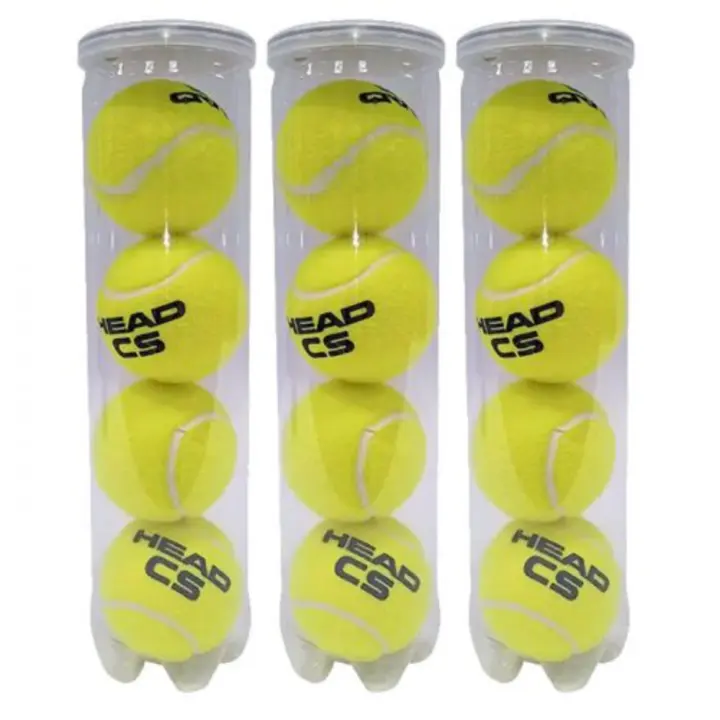 Pack de 3 Botes de 4 Pelotas HEAD CS - Buena Durabilidad - 1