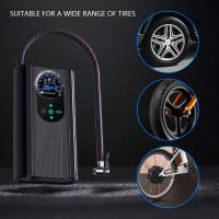 Bomba De Aire Eléctrica Portátil Para Motocicleta Y Bicicleta Bomba De Aire De Emergencia Al Aire Libre Con Pantalla Digital Bomba De Aire Inteligente USB - details 5