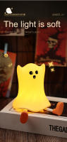 Lámpara De Silicona Suave Para Halloween Decoración De Ambiente De Habitación Fantasma Demonio Kiwi Bird Mago Luz Nocturna LED Recargable Forma De Calabaza - details 51