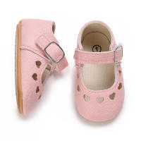 Zapatos Para Bebé Recién Nacidos Niñas Clásicos Corazón De Goma Antideslizante PU Vestido Primera Caminadora Zapatos De Cuna - details 68