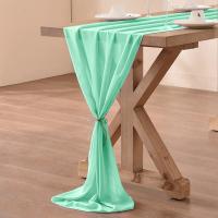 Corredor De Mesa De Tela De Organza 30cm X 300cm Estilo Bohemio Romántico Para Bodas Cumpleaños Y Decoración De Mesa De Valentine's Day - details 4