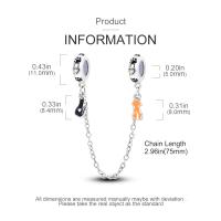 Nueva Cadena De Seguridad Platinada En Plata Con Encantos De Gato Rosa Luna Y Estrella De Silicona Para Pulseras Y Collares DIY Colorido - details 32
