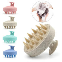 Cepillo De Baño De Silicona Para Shampoo Y Masaje Capilar Herramienta De Peluquería Y Limpieza De Cabeza Material Plástico - details 0