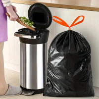 Saco De Basura De Cocina Extra Grueso De 50L/100L Con Cordón Para Armario De Baño Desechable Tipo Saco De Almacenamiento Doméstico - details 4