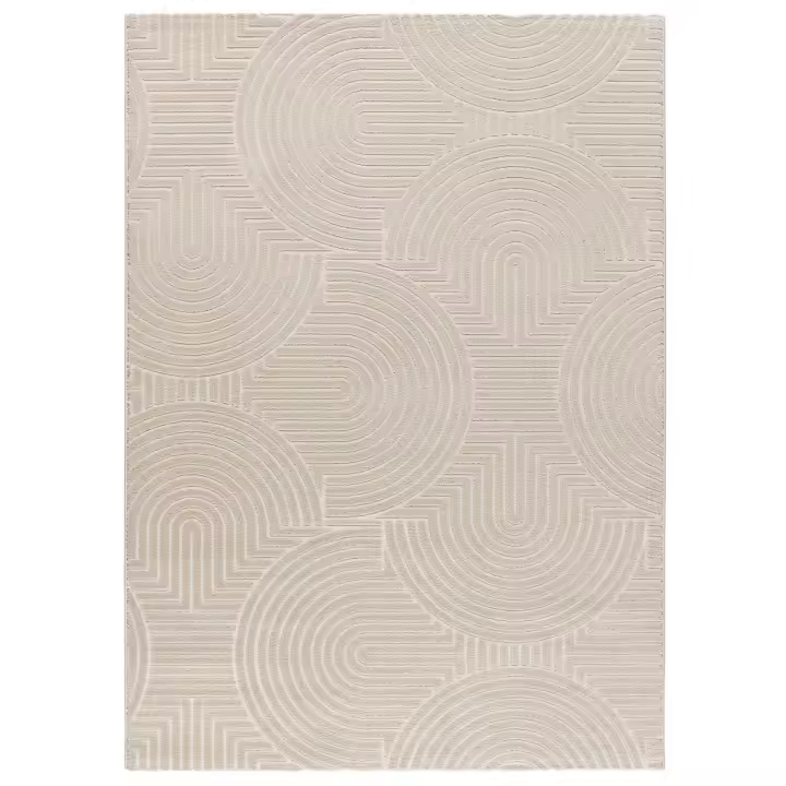 ATTICGO Alfombra de Interior Estilo Escandinavas en Blanco - ZEN 12754 | 80X150, 133X190, 160X230 cm - 1