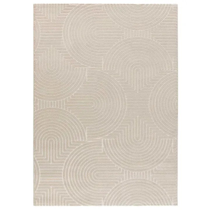 ATTICGO Alfombra de Interior Estilo Escandinavas en Blanco - ZEN 12754 | 80X150, 133X190, 160X230 cm - 1