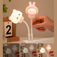 Lámpara Nocturna USB LED De Dibujos Animados Lindos Oso Pollo Gato Para Decoración De Habitación De Bebé Y Niños Lámpara De Mesa Cerca Del Cama - details 7