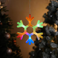 Luces De Pared Para Ventanas Con Forma De Navidad Y Aros De Campana Y Calcetines Con Ventosa Para Decoración De Hogar Y Ramadán Fuente De Energía: Pilas (No Incluidas) - details 6