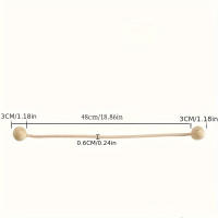 2pcs/pair Retortillas De Cortina Magnéticas Diseño De Auriculares Accesorios Para Cortinas De Baño Y Showers - details 2