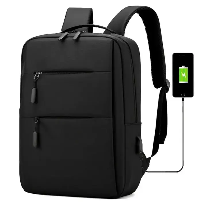 Mochila impermeable multifuncional con USB para hombre, bolsa informal para ordenador portátil, negocios, carga de teléfono - 1