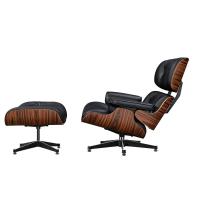 EU Stock TY321 XL Classic Recliner Light Acid Branch Armchair Black Cowhide Black Big Head Foot Deck Chair 360° Swivel Lounge Chair Furniture Genuine Leather Recliner Chair Modern Lounge Chair with Ottoman for Home Living Room Office (Black) - details 2