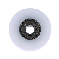 Rodamiento De Cadena De Acero 608ZZ 8x40x11.5MM Para Linea De Plástico POM Con Envolvente De Cinta Adhesiva U Groove Blanco - details 1