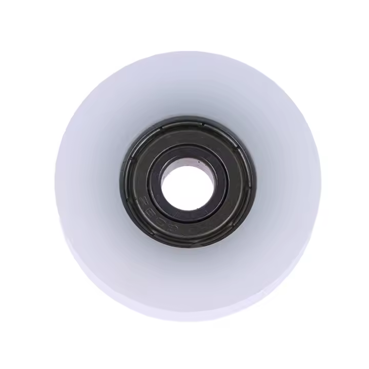 Rodamiento De Cadena De Acero 608ZZ 8x40x11.5MM Para Linea De Plástico POM Con Envolvente De Cinta Adhesiva U Groove Blanco - 1