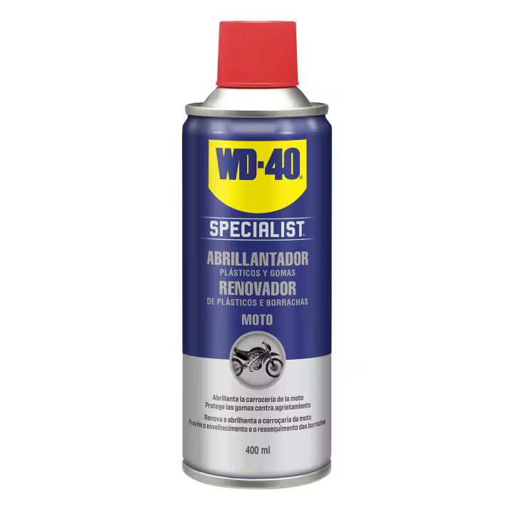 WD 40 WD-40 Spray 400ml Moto Silicona - Mantenimiento y Abrillantador de Cadenas - 1