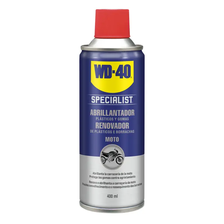 WD 40 WD-40 Spray 400ml Moto Silicona - Mantenimiento y Abrillantador de Cadenas - 1
