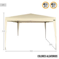 Cenador plegable 300x300x240 cm crema Aktive - details 3