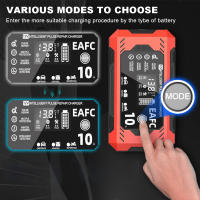 Cargador De Batería Para Coche Y Motocicleta 12V 8A 10A Pantalla Táctil LCD Digital Inteligente Carga Rápida Reparación Pulso - details 2