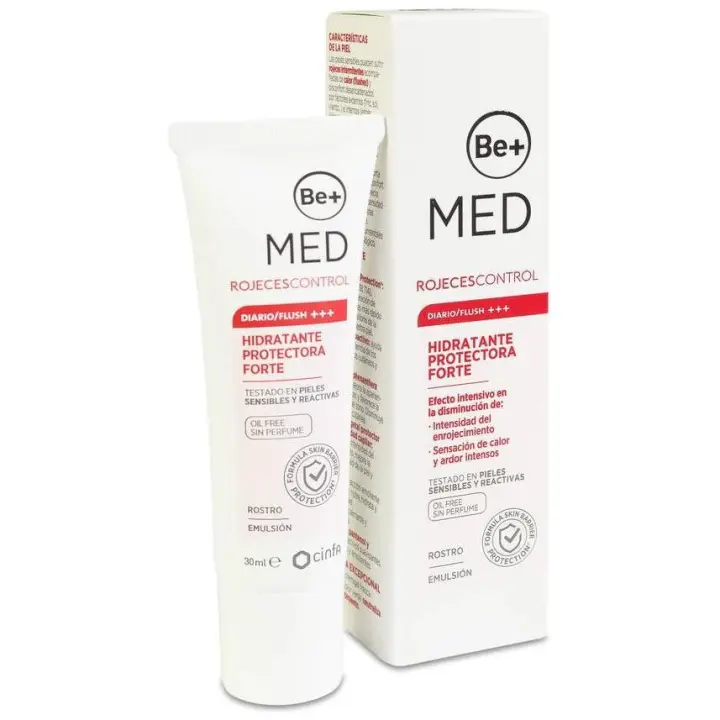 Be+ Med Rojeces Control Emulsión Hidratante Protectora Forte, 30 Ml - 1