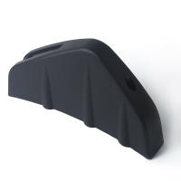Set De 4 PiezasSpoiler De Coche En Forma De Tiburón Negro Universal Ajuste Bumper Inferior Difusor Anti-colisión Con 8 Piezas De Tornillos Para Coches - details 2