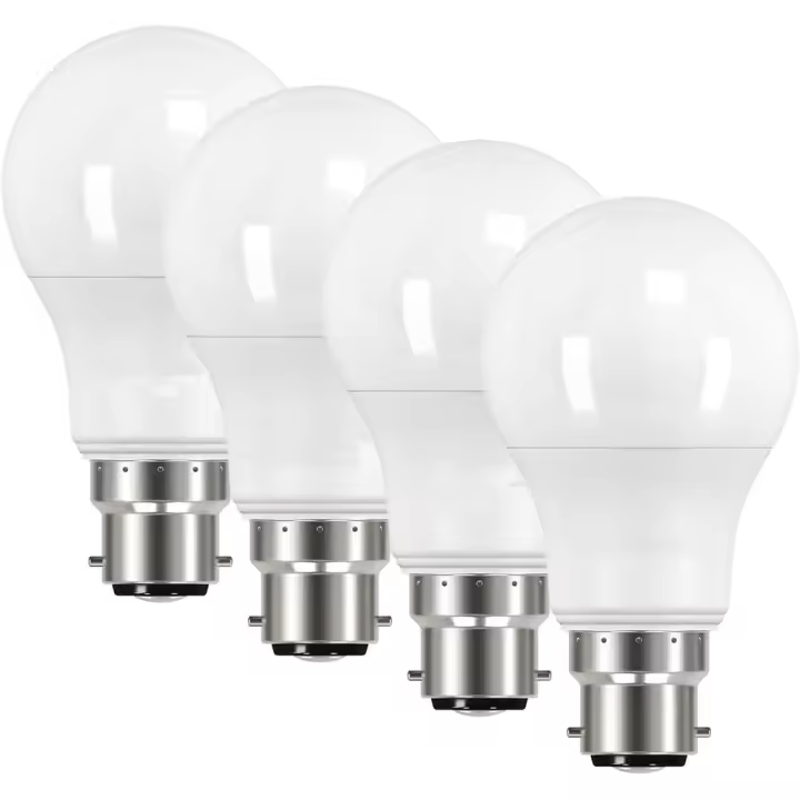 Bombilla LED de Bayoneta B22, Blanco 6500K, Bombillas B22 de 7W, Bombillas, 580 luces, no regulable, paquete de 4 - 1