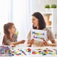 Juego de 225 piezas con Letras y números del Alphabet magnéticos, 1 tablero de doble cara y Caja de almacenamiento, juguetes Educativos para niños de 3, 4, 5, 6, 7 años - details 2