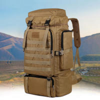Mochila De Camuflaje Grande Para Senderismo Y Camping En Montaña Mochila De Lona Para Ciclismo Y Actividades Al Aire Libre - details 13