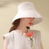 BRIMIX sombrero de sol mujer sombrero de playa mujer sombrero protección UV mujer sombrero verano mujer sombrero plegable mujer sombrero estilo francés sombrero plegable muj esombrero de algodón mujer gorra transpirable mujer sombrero verano mujer - details 8