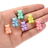 30pcs Makaron AB Elegantes Ondas De Oso Acrílico Colgantes Para Crear Llaveros Pendientes Collares Y Aretes Joyería - details 1