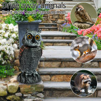 Decoy De Falso Águila Realista Con Cabeza Giratoria De 360° PE Simulación De Pájaro Para Disuadir Aves En Jardín Decoración De Estatua De Águila - details 12