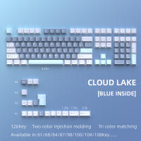 Keycaps De PBT Perfiles Cherry Para Gaming Teclado Mecánico MX Switches Layout ISO Minimalista Para GMK87 AULA 75 126 Teclas - details 7