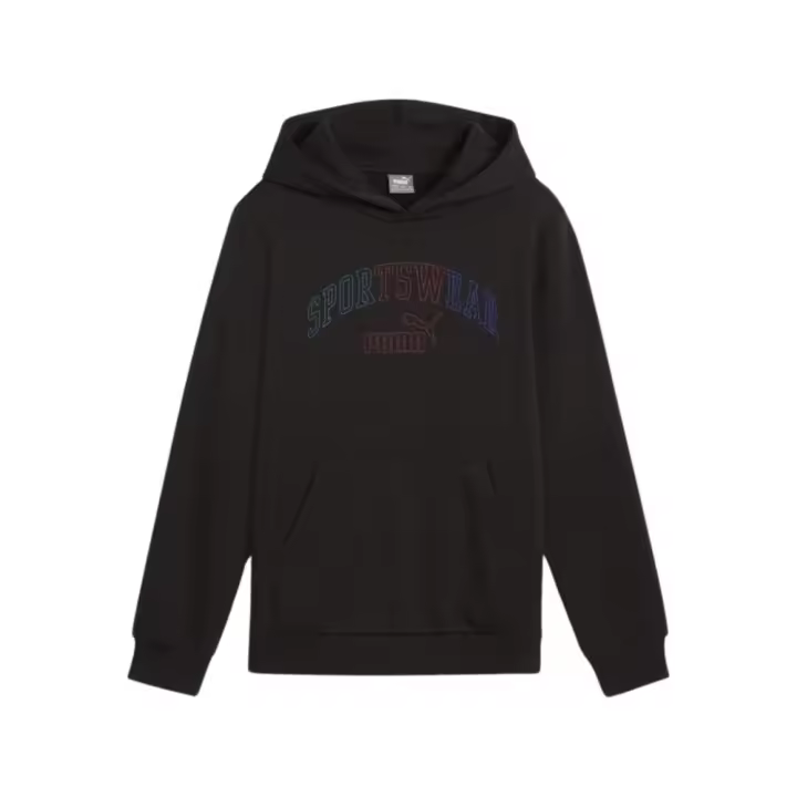 Puma – Ess+ Logo Lab 681843-01 - Sudadera Negra Tipo Canguro Con Capucha - Niño - 1