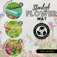 STARLYF Estera de Semillas de Flores Biodegradable Flower Mat, (2 metros x 45cm) , Alfombra con semillas de Flores para el jardín, Estera de germinación de flores - details 0