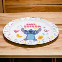 Plato Infantil Reutilizable Stitch Palms: Diseño Ergonómico, Apto para Microondas  Licencia Oficial  Divertida Hora del Almuerzo  Libre de BPA  Tamaño: 2 cm de Alto, 20.3 cm de Ancho" #PlatoInfantil #StitchPalms #Microondas #LicenciaOficial Stor - details 0