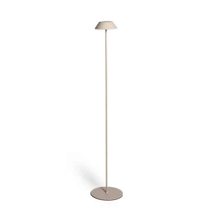 Ledkia Lámpara de Pie LED Portátil Exterior con Batería USB Recargable Hoima Beige - 1