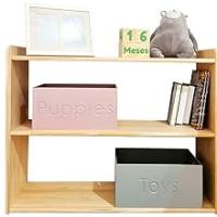 Estantería Montessori/Librería Montessori/Estantería Montessori 3 baldas(84,5 x 74 x 30cm) realizada 100% en madera natural,Hecho en España de manera artesanal - details 1