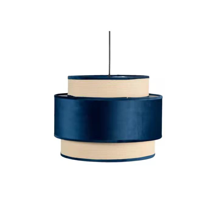 Fabrilamp - Colgante 3 Pantallas Adriano1xe27 Azul Reg X 40d - 1