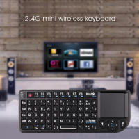 Teclado Inalámbrico Mini Con Iluminación RGB Teclado Azerty Francés Español Ruso Con Touchpad Para PC Smart TV Box Aire Mouse Kit Para Laptop Y Desktop - details 1