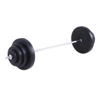 HOMCOM Barra de Pesas 70 kg con Mancuernas Set de Pesas Ajustables con 8 Discos 1,5kg 5kg 10kg 15kg y 1 Barra para Entrenamiento de Fuerza en Hogar Gimnasio Oficina 170x40,5x40,5 cm Negro - details 0