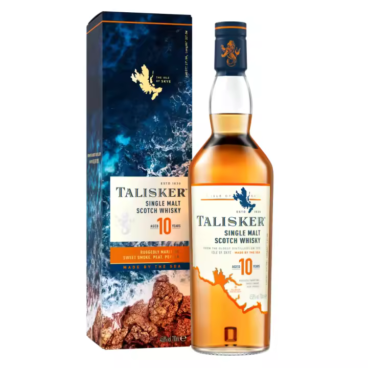 Talisker 10 años, Whisky Escocés Single Malt 0.7L - 1