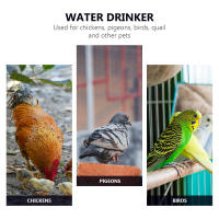 15 PCS Fuente De Agua Para Ponedero Pato Gallo Pollo Pigeon Bebedor De Agua Para Aves De Corral Cucharas De Agua Rojas - details 1